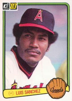 #519 Luis Sanchez - California Angels - 1983 Donruss Baseball