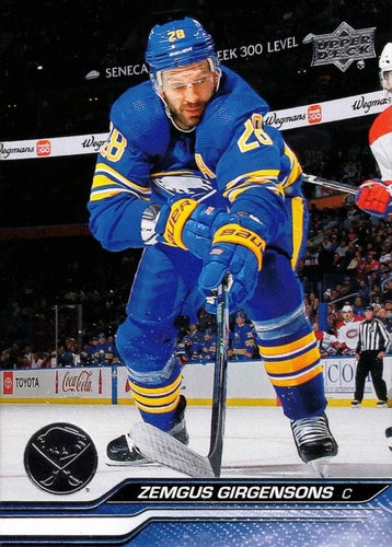 #519 Zemgus Girgensons - Buffalo Sabres -2023-24 Upper Deck Hockey