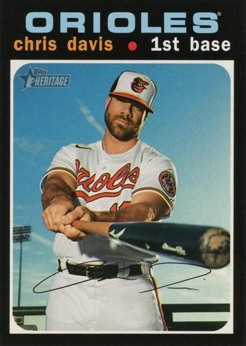#519 Chris Davis - Baltimore Orioles - 2020 Topps Heritage Baseball
