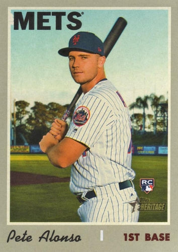 #519 Pete Alonso - New York Mets - 2019 Topps Heritage Baseball