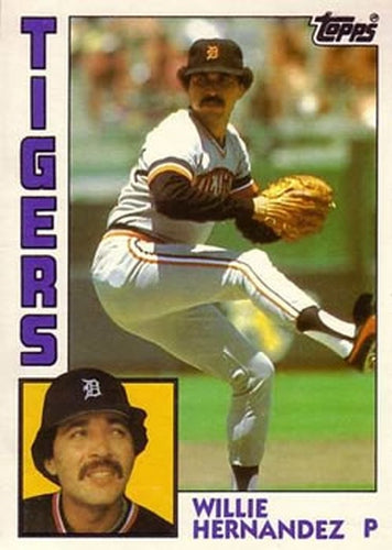 #51T Willie Hernandez - Detroit Tigers - 1984 Topps Traded Baseball