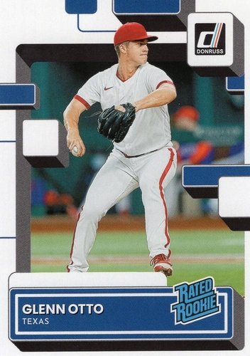 #51 Glenn Otto - Texas Rangers - 2022 Donruss Baseball