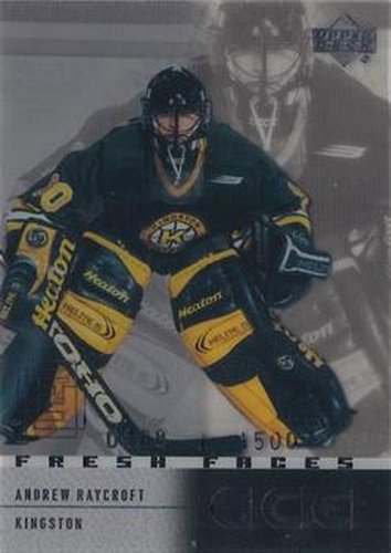 #51 Andrew Raycroft - Kingston Frontenacs - 2000-01 Upper Deck Ice Hockey