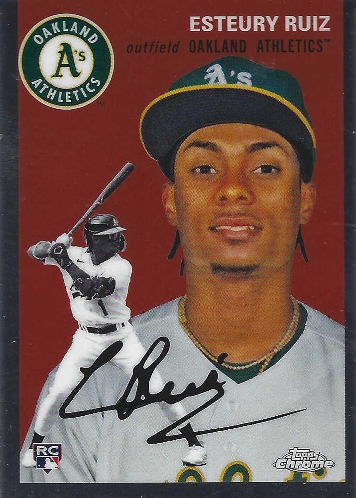 #51 Esteury Ruiz - Oakland Athletics - 2023 Topps Chrome Platinum Anniversary Baseball
