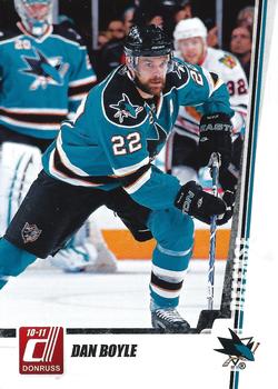 #51 Dan Boyle - San Jose Sharks - 2010-11 Donruss Hockey