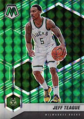 #51 Jeff Teague - Milwaukee Bucks - 2020-21 Panini Mosaic - Mosaic Green Basketball