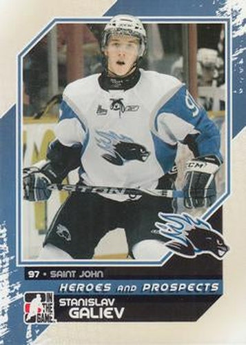 #51 Stanislav Galiev - Saint John Sea Dogs - 2010-11 In The Game Heroes and Prospects Hockey