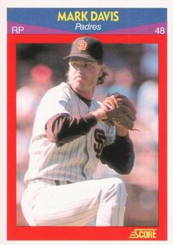 #51 Mark Davis - San Diego Padres - 1990 Score 100 Superstars Baseball
