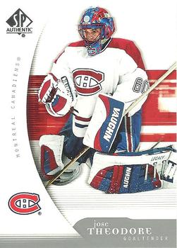 #51 Jose Theodore - Montreal Canadiens - 2005-06 SP Authentic Hockey