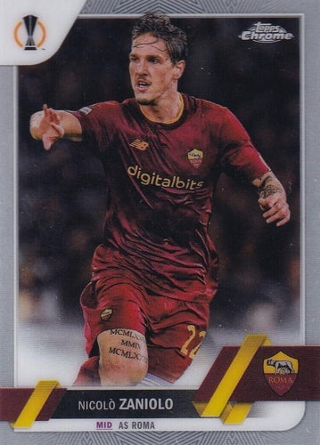 #51 Nicolò Zaniolo - Roma - 2022-23 Topps Chrome UEFA Club Competitions Soccer