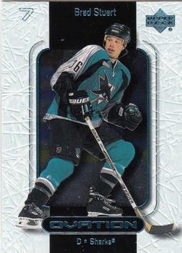 #51 Brad Stuart - San Jose Sharks - 1999-00 Upper Deck Ovation Hockey