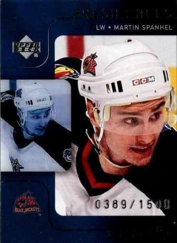 #51 Martin Spanhel - Columbus Blue Jackets - 2001-02 Upper Deck Ice Hockey