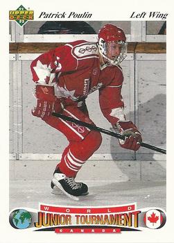 #51 Patrick Poulin - Canada - 1991-92 Upper Deck Czech World Juniors Hockey