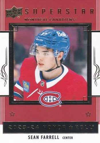 #HR51 Sean Farrell - Montreal Canadiens - 2023-24 Upper Deck - Honor Roll Hockey