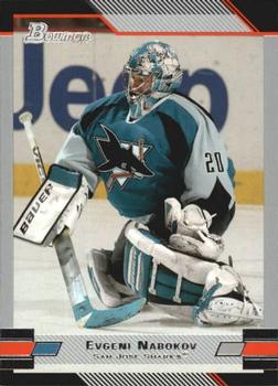 #51 Evgeni Nabokov - San Jose Sharks - 2003-04 Bowman Draft Picks and Prospects Hockey