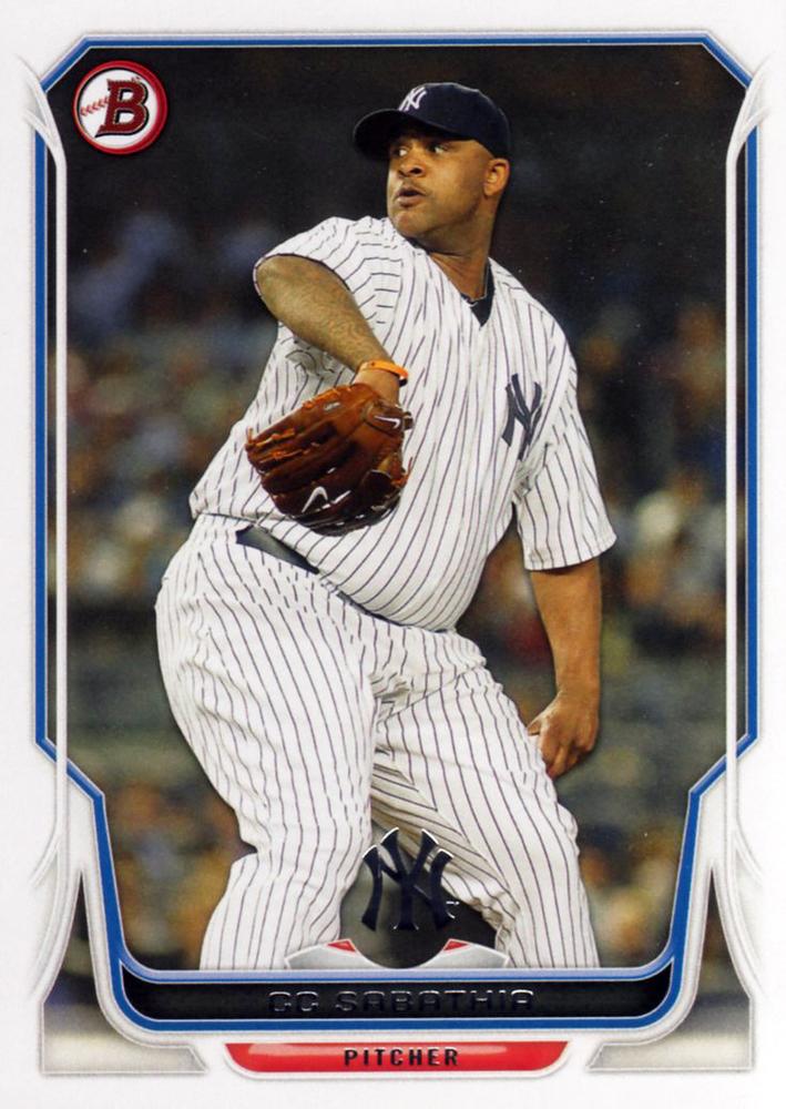 #51 CC Sabathia - New York Yankees - 2014 Bowman Baseball