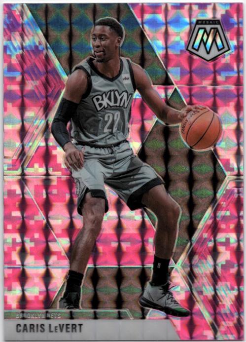 #51 Caris LeVert - Brooklyn Nets - 2019-20 Panini Mosaic - Camo Pink Basketball