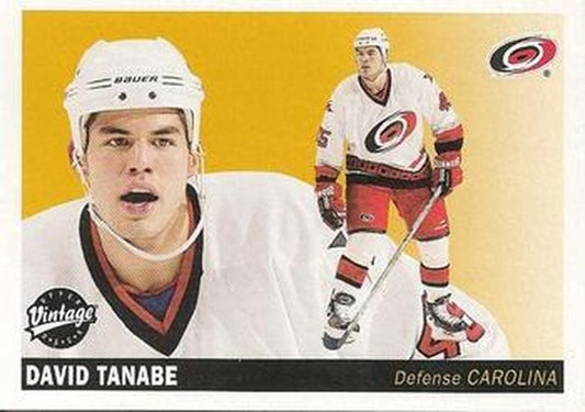 #51 David Tanabe - Carolina Hurricanes - 2002-03 Upper Deck Vintage Hockey