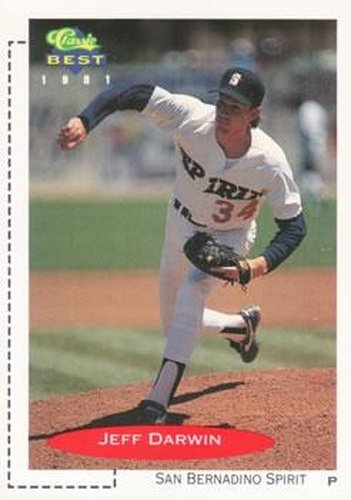 #51 Jeff Darwin - San Bernardino Spirit - 1991 Classic Best Baseball