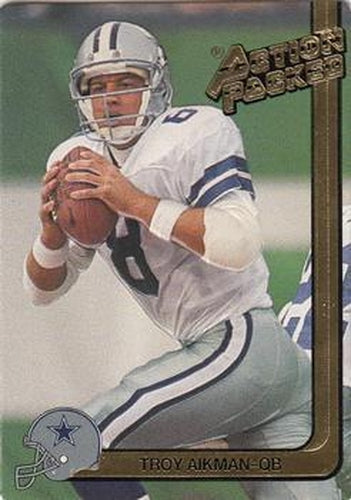 #51 Troy Aikman - Dallas Cowboys - 1991 Action Packed Football