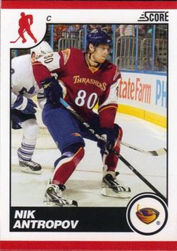 #51 Nik Antropov - Atlanta Thrashers - 2010-11 Score Hockey