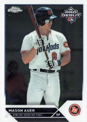 #PDC-51 Mason Auer - Bowling Green Hot Rods - 2023 Topps Pro Debut - Chrome Baseball