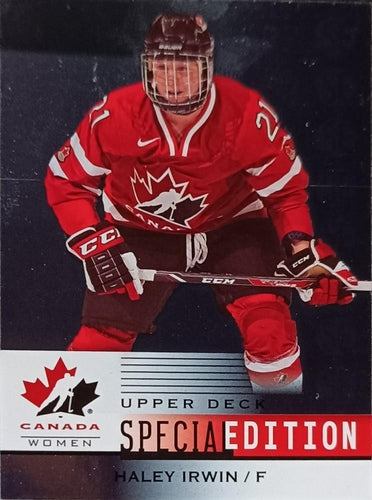 #SE-51 Haley Irwin - Canada - 2014 Upper Deck Team Canada Juniors - Special Edition Hockey