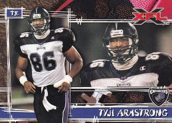 #51 Tyji Armstrong - Chicago Enforcers - 2001 Topps XFL Football