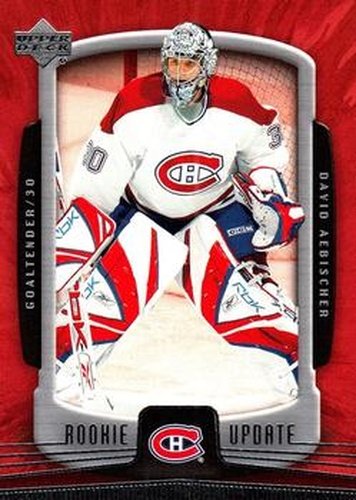 #51 David Aebischer - Montreal Canadiens - 2005-06 Upper Deck Rookie Update Hockey