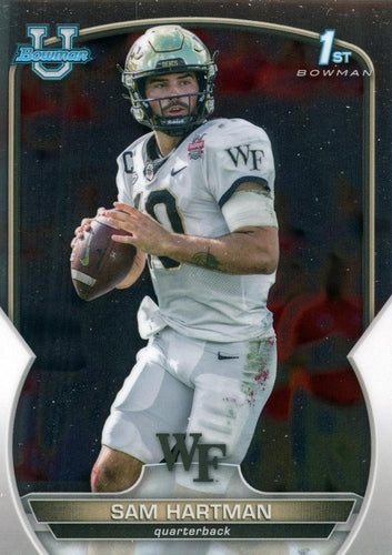 #51 Sam Hartman - Wake Forest Demon Deacons - 2022 Bowman Chrome University Football