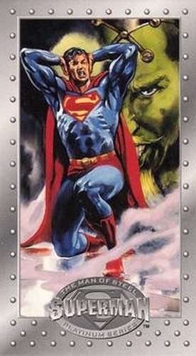 #51 The Power of Brainiac! - 1994 SkyBox Superman Man of Steel Platinum Series