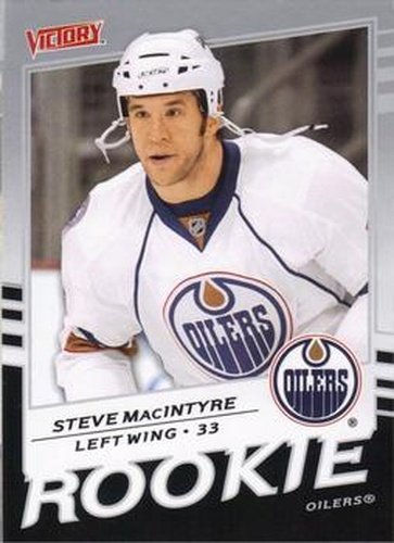 #301 Steve MacIntyre - Edmonton Oilers - 2008-09 Upper Deck Victory Hockey