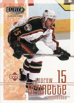 #51 Andrew Brunette - Minnesota Wild - 2001-02 Upper Deck Playmakers Hockey