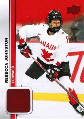 #51 Rebecca Johnston - Canada - 2023 Upper Deck Team Canada Juniors - Red Foil Hockey