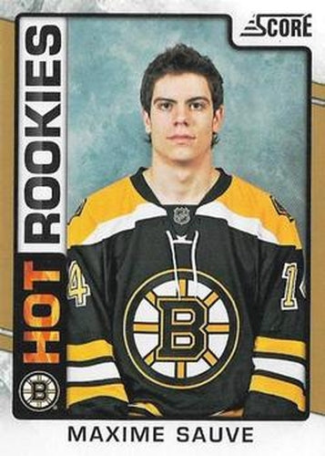 #520 Maxime Sauve - Boston Bruins - 2012-13 Score - Gold Rush Hockey