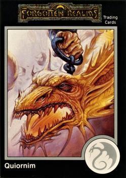 #520 Quiornim, Gold Dragon - 1991 TSR Advanced Dungeons & Dragons - Silver