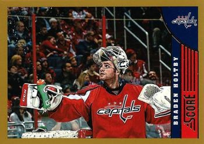 #520 Braden Holtby - Washington Capitals - 2013-14 Score - Gold Hockey