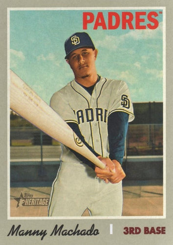 #520 Manny Machado - San Diego Padres - 2019 Topps Heritage Baseball