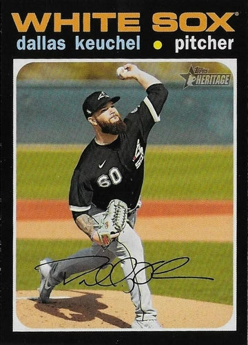 #520b Dallas Keuchel - Chicago White Sox - 2020 Topps Heritage Baseball