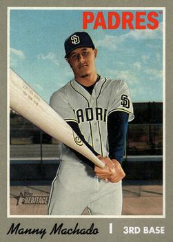 #520b Manny Machado - San Diego Padres - 2019 Topps Heritage Baseball
