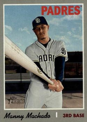 #520c Manny Machado - San Diego Padres - 2019 Topps Heritage Baseball