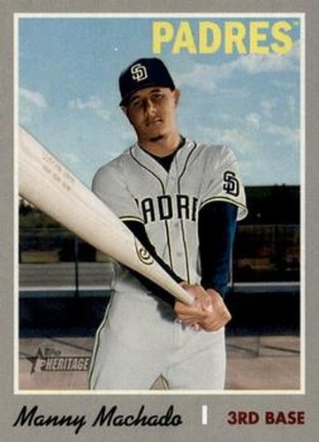 #520e Manny Machado - San Diego Padres - 2019 Topps Heritage Baseball