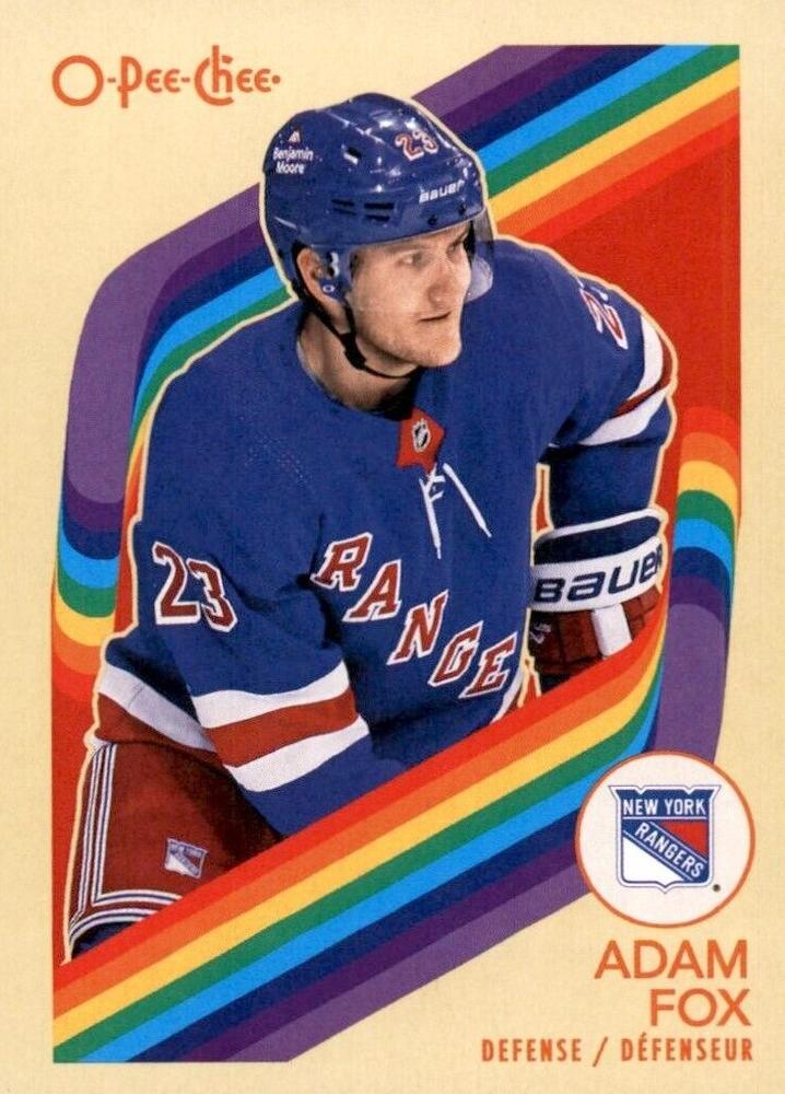 #521 Adam Fox - New York Rangers - 2023-24 O-Pee-Chee - Retro Hockey