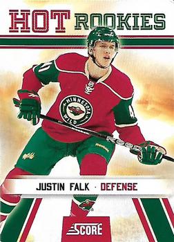 #521 Justin Falk - Minnesota Wild - 2010-11 Score Hockey