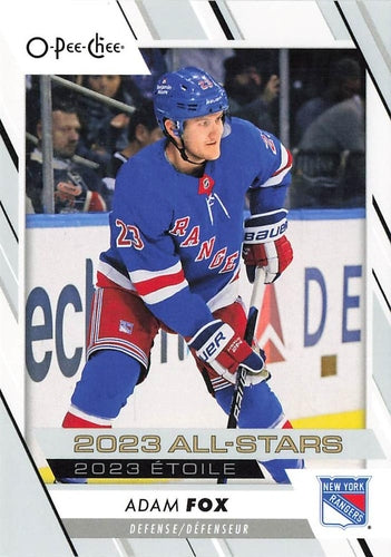 #521 Adam Fox - New York Rangers - 2023-24 O-Pee-Chee Hockey