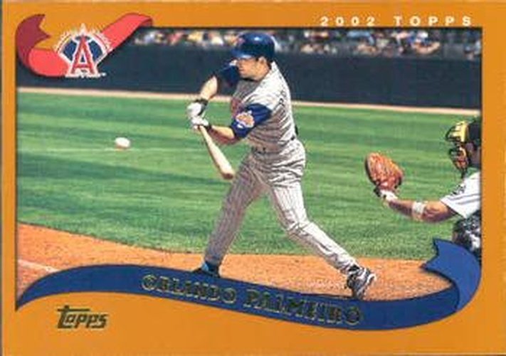 #521 Orlando Palmeiro - Anaheim Angels - 2002 Topps Baseball