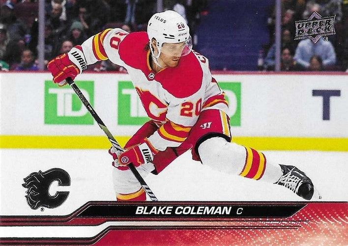 #521 Blake Coleman - Calgary Flames -2023-24 Upper Deck Hockey