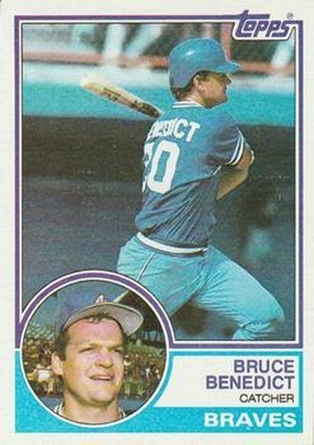 #521 Bruce Benedict - Atlanta Braves - 1983 Topps Baseball