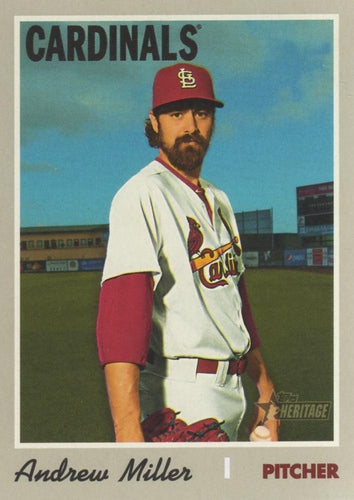 #521 Andrew Miller - St. Louis Cardinals - 2019 Topps Heritage Baseball
