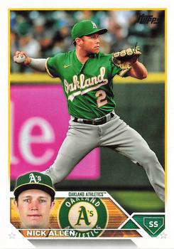 #521 Nick Allen - Oakland Athletics - 2023 Topps Baseball
